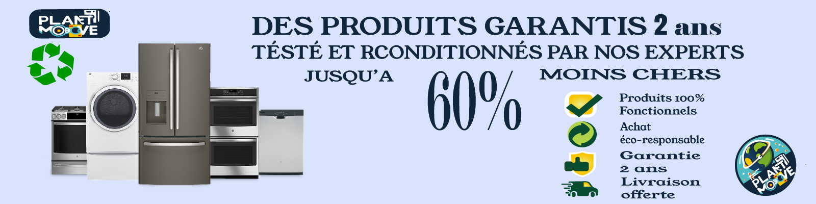 Meilleurs Produits Électroménagers Reconditionnés à Toulouse - Planet Moove